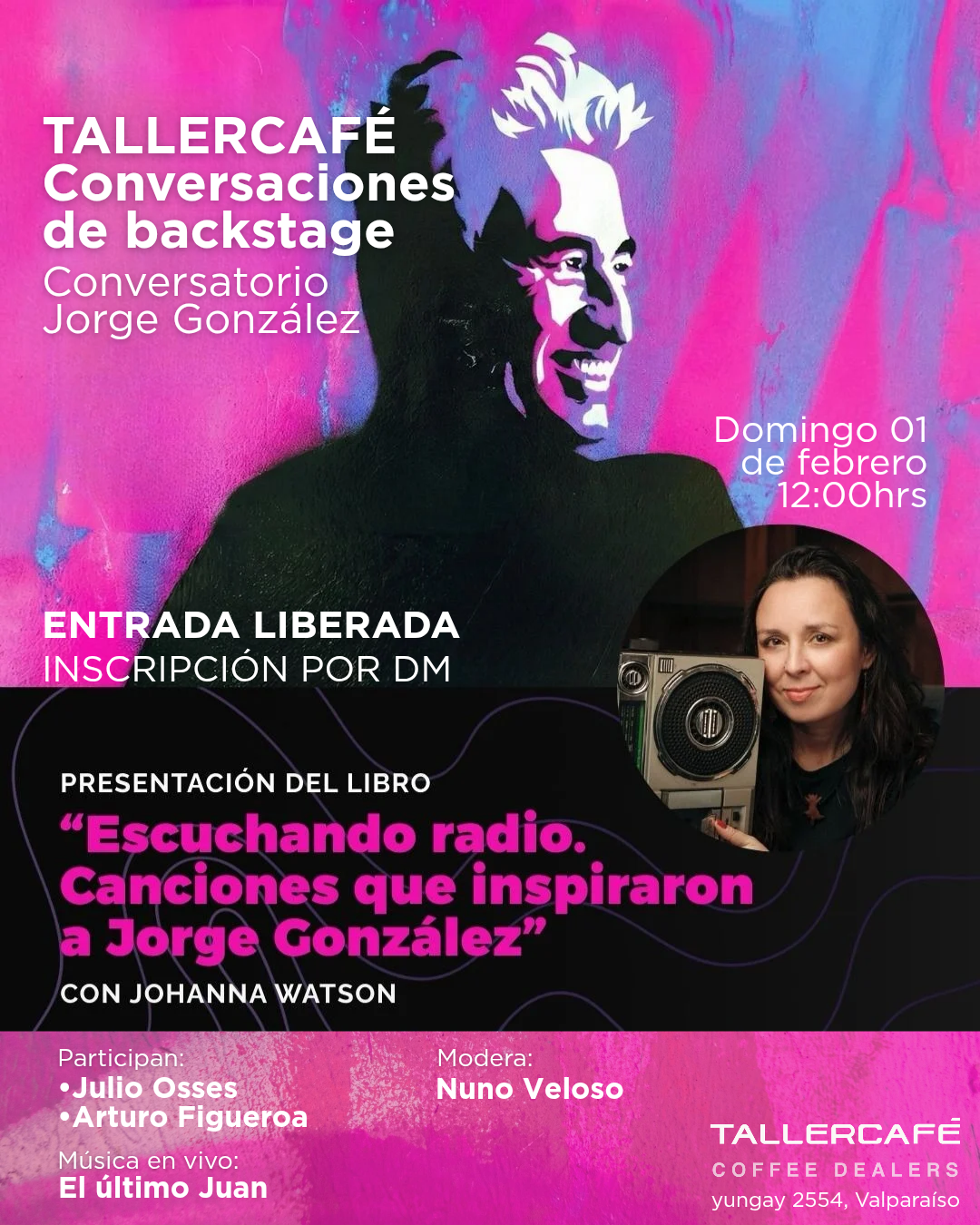 Se viene conversatorio sobre Jorge González